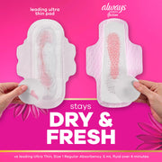 Radiant Feminine Pads for Women by Always – Heavy (Size 2), Foam, White, Model 4332404264