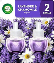 Air Wick Plug in Scented Oil Refill, 2ct, Lavender & Chamomile, Essential Oils, Air Freshener
