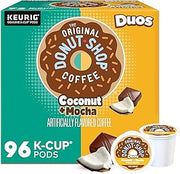 The Original Donut Shop Duos Coconut + Mocha Keurig Single-Serve K-Cup Pods, Medium Roast Coffee, 96 Count