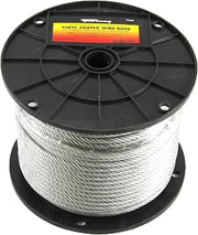 Forney 70453 Wire Rope, Vinyl Coated Aircraft Cable, 250-Feet-by-3/16-Inch thru 1/4-Inch