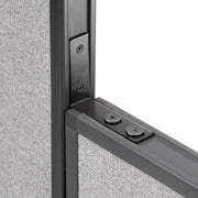 Office Panels High-Low Straight Connector Kit by Global Industrial – Steel, Black, Model OFP557R