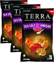 Terra Vegetable Chips, Sea Salt and Vinegar, 5 oz (Pack of 3)