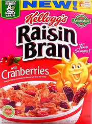Kellogg's Raisin Bran with Cranberries - 13.5 oz (Pack of 2)
