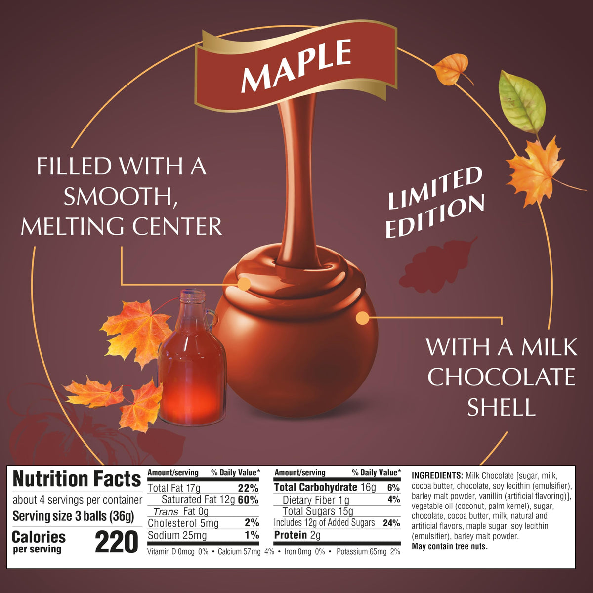 Lindt Maple / 5.1 Ounce (Pack of 1) / Truffles Assortment Boxes