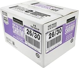 Seamazz 26/30 Peeled and Deveined Tail On Raw White Shrimp, 2 Pound - 10 per case.