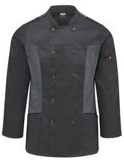 Red Kap 3X-Large / Charcoal / Deluxe Airflow Chef Coat Chef Jackets