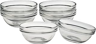 Luminarc Stackable 3 Inch Glass Pinch Bowl, Set of 6