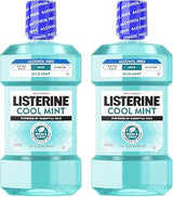 Listerine Cool Mint Alcohol Free Mouthwash, Mild Mint, 33.8 fl. oz/1L x 2