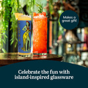 Libbey Tiki Bamboo / 4 Count (Pack of 1) / Modern Highball Glasses