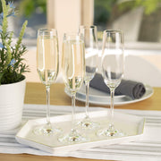 Salute Champagne Flutes by Spiegelau – 4 Count (Pack of 1), 7.1 ounces, Glass (Lead-free Crystal), Champagne Glasses, Model 4720175
