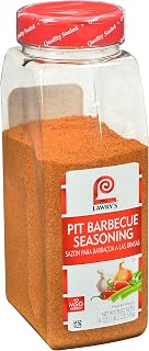 Lawry's Pit Barbecue Seasoning, 18 oz - One 18 Ounce Container of Barbeque Pit Seasoning Rub, Season before Grilling or Broiling for Authentic Pit BBQ Flavor