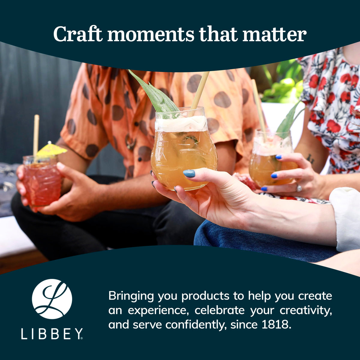 Libbey Tiki Faces / 4 Count (Pack of 1) / Tiki Mixed Drinkware Sets