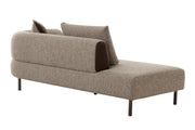 Plume - Modern Brown Fabric Sectional Sofa by Limari Home – Fabric, Brown, Model LIM-83146