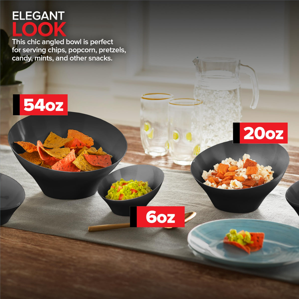 Stock Your Home Black / 20 oz / Modern Bowls