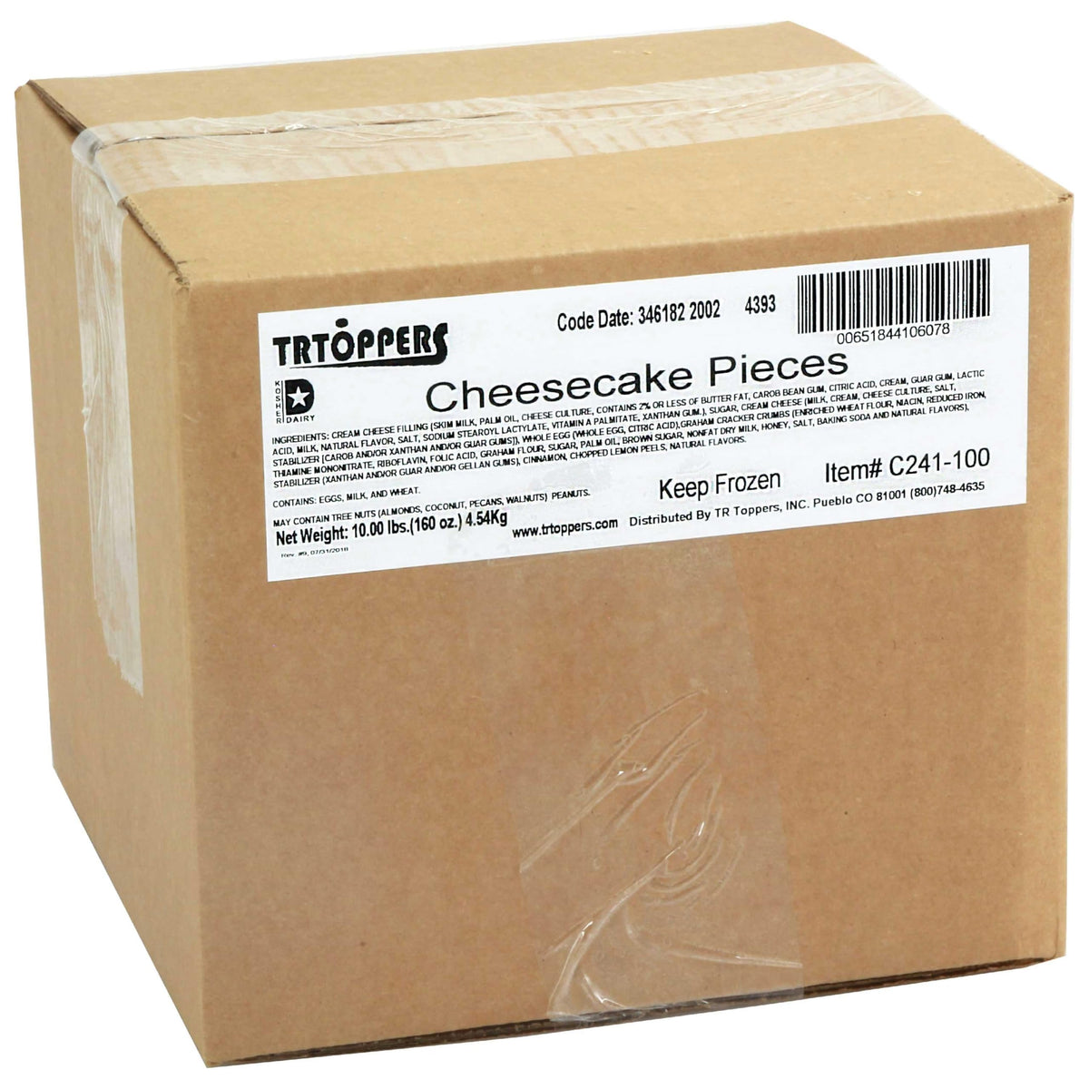 TR Toppers Premium Cheesecake Pieces by T.R. Toppers – 160 Ounce (Pack of 1), Model C241-100