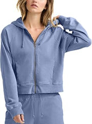 Champion Women's Vintage Wash Zip-up Hoodie, C Logo