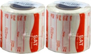 DayMark Safety Systems IT1122136 SAT DissolveMark Day of The Week Dissolvable Label, 2" x 2" (Roll of 250) (Pack of 2)