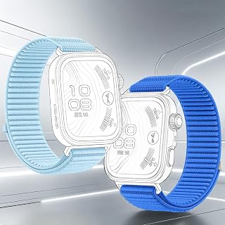 (2 Pack) Compatible with Huawei Fit3/Fit4/Fit4 Pro series fabric straps, made of nylon, featuring a dynamic lug system, providing a comfortable and snug fit, and lightweight portability.