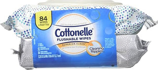Cottonelle Fresh Care Flushable Cleansing Cloths Refills 84 ea - Packaging May Vary (Pack of 8)