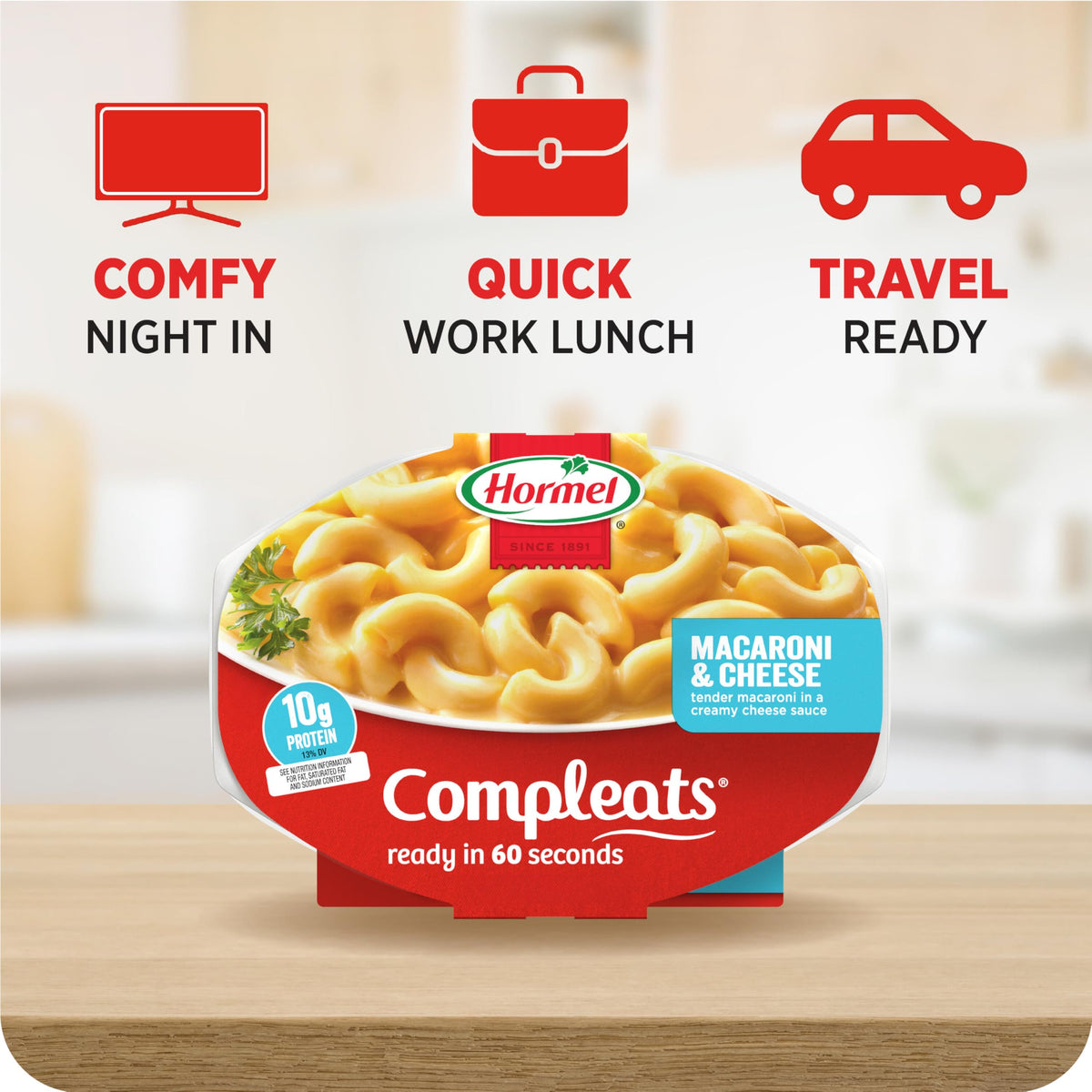 HORMEL COMPLEATS Macaroni & Cheese / 7.5 Ounce (Pack of 7) / 1 Macaroni & Cheese
