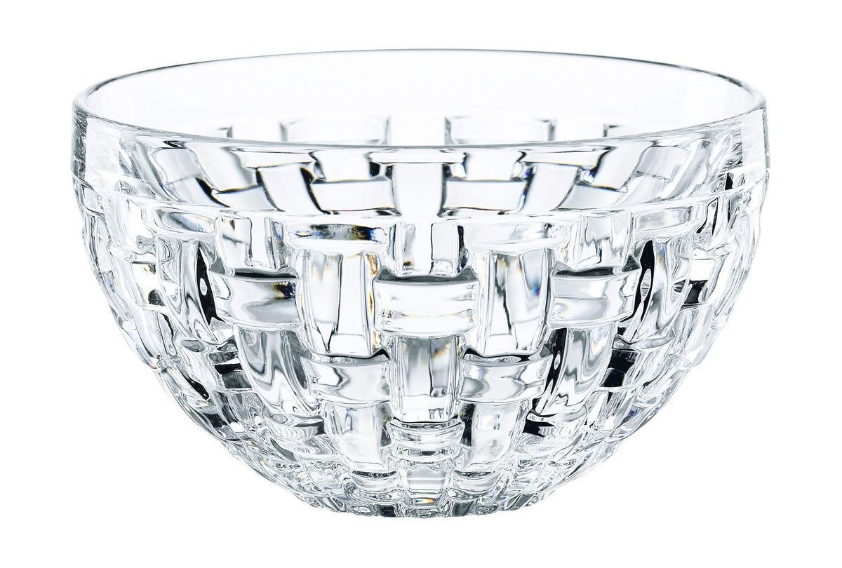 Bossa Nova Round Crystal Dip Bowls by Nachtmann – Set of 4, 3.5 fluid_ounces, Fine Crystal, White, Pack of 4