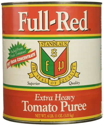 Full Red Tomato Puree #10 - 3 PACK by Stanislaus – .3 PACK - 6.68 Pound