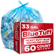 Stock Your Home 60 / 1 Count (Pack of 60) / Blue Trash Bags