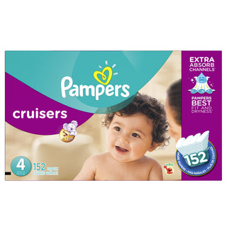 Cruisers Diapers Size 4 152 Count by Pampers – Size 4, Polypropylene, Multicolor, Model 037000862925