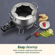 Electric Fondue Set by Cuisinart – 3 Quarts, Stainless Steel, Brushed Stainless, Model ZPV-425