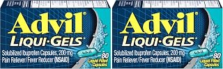 Liqui-Gels Pain Reliever and Fever Reducer by Advil – 80 Count (Pack of 2), Other, Pack of 2, Model F00573016940V