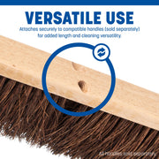 SPARTA 1 / 24 Inches (Pack of 1) / Tan/Brown Push Brooms