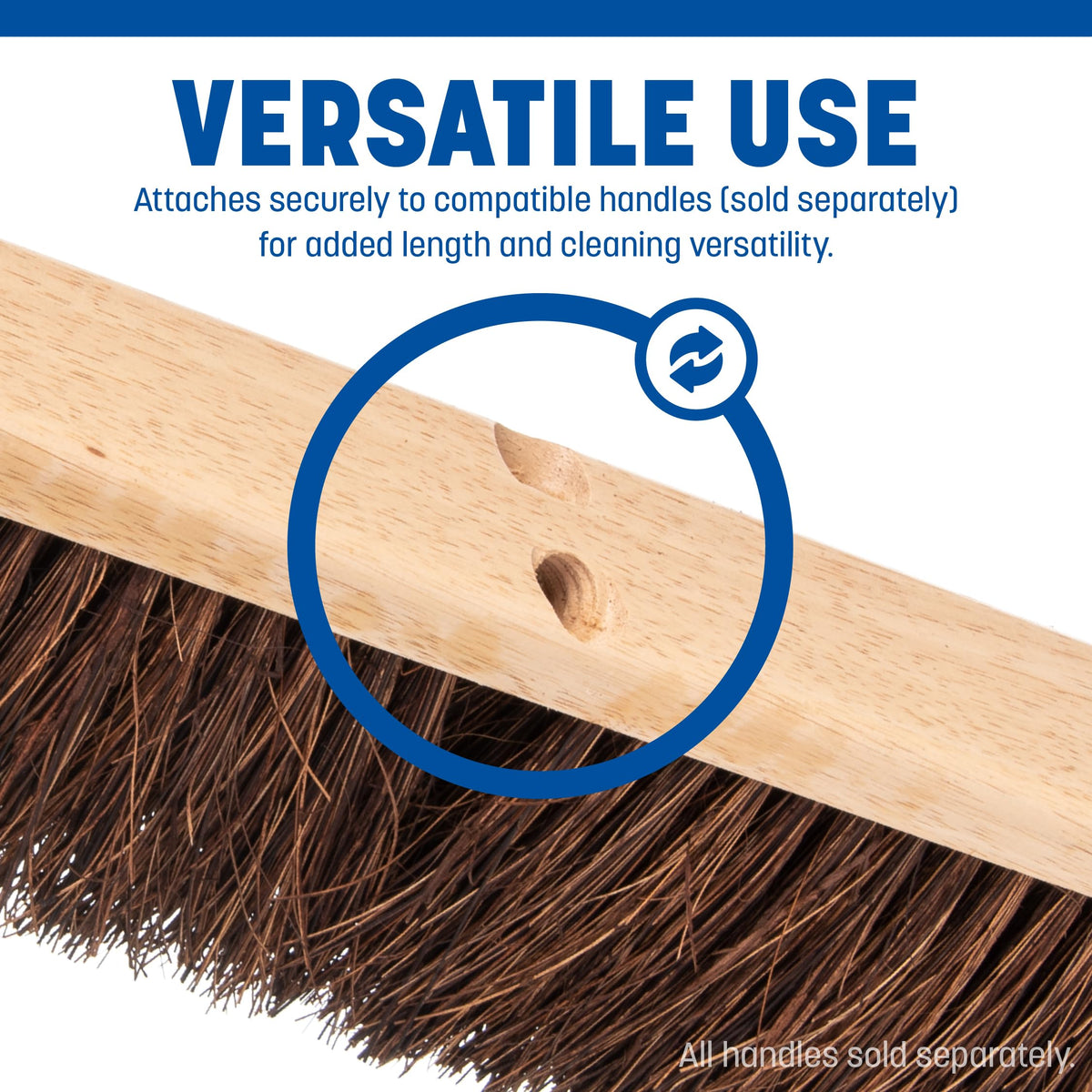 SPARTA 1 / 24 Inches (Pack of 1) / Tan/Brown Push Brooms