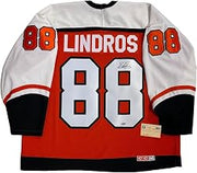 Eric Lindros Signed Ccm Philadelphia Flyers Rookie Jersey Steiner Coa Xl - Autographed NHL Jerseys