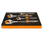 GEARWRENCH 4-Piece Kit with Foam Tray / 6", 8", 10" & 12" / Silver, Orange, Black Hand Tools