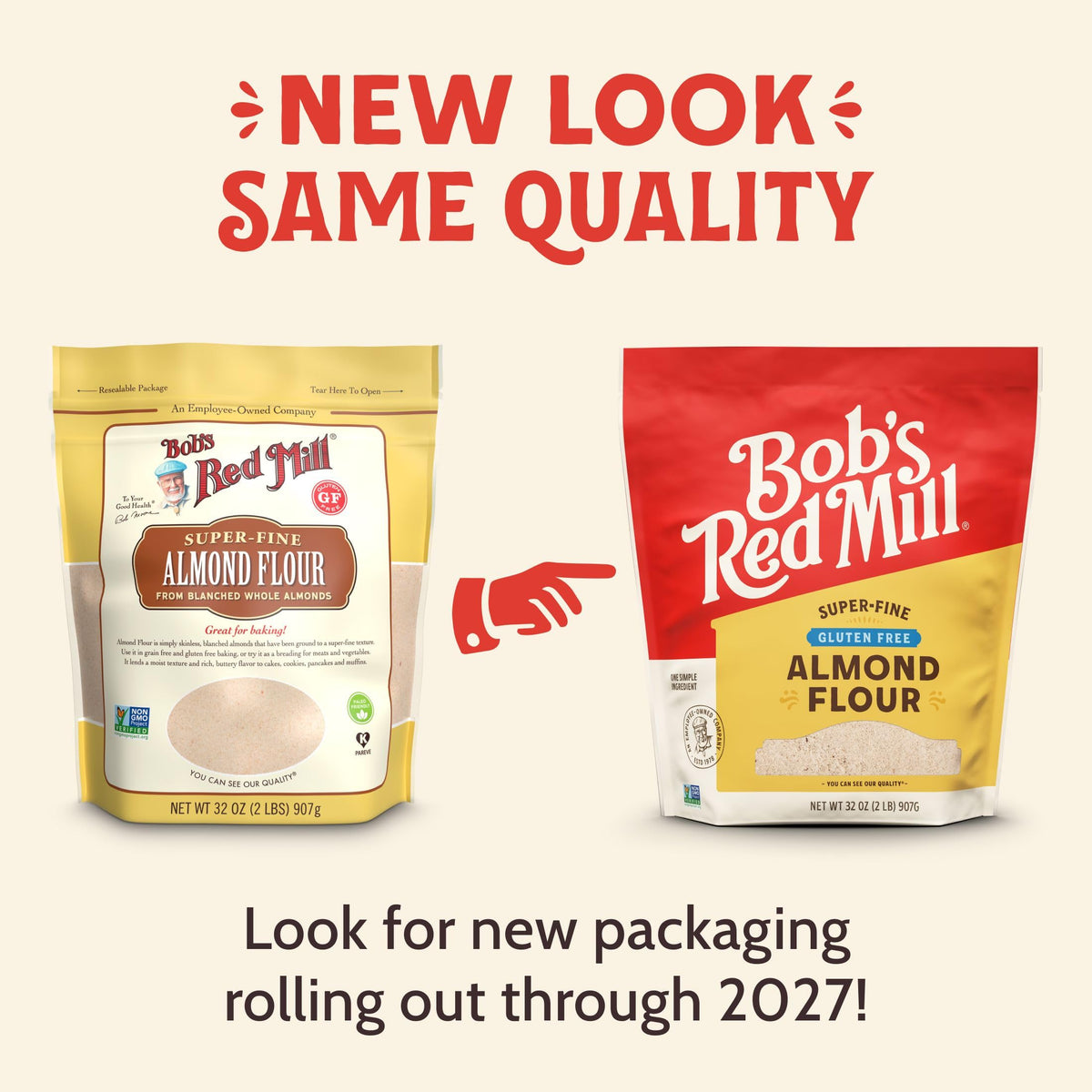 Bob's Red Mill 32 Ounce (Pack of 1) / Resealable / 1 Almond