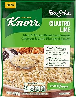 Knorr Cilantro Lime Rice Sides 5.5 oz, Quick Easy Meal, Side Dish, 1PK | Quick side dish for weeknight meals and easy meal prep; no artificial flavors or preservatives; Cilantro Lime.