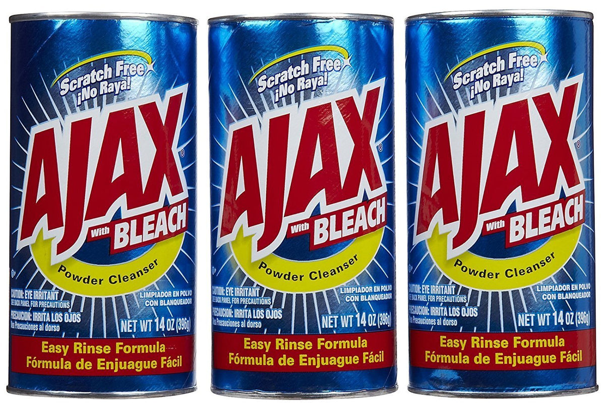 Powder Cleanser with Bleach by Ajax – 14 Ounce (Pack of 3), Pack of 3, Model ACP-149B