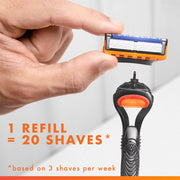 Gillette Fusion5 / 2 Count (Pack of 1) / 1 Cartridges