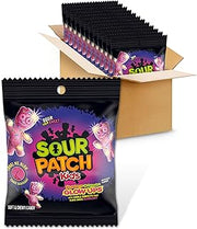 Sour Patch Kids Glow Ups Strawberry-Watermelon Soft & Chewy Gummy Candy, Bulk Candy, 12 - 3.08 oz Bags