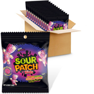 Glow Ups Strawberry-Watermelon Soft & Chewy Gummy Candy by Sour Patch Kids – Bulk