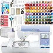 Brother PE900 5" x 7" Embroidery Machine with 80 Embroidery Thread Spools and Accessories