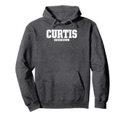 Curtis High School Football HS Pullover Hoodie by Curtis Vikings Official High School Gear – Polyester, Blue, Model M7NF2ESCFXD