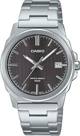 Casio MTP-E720D-8AV Men's Analog Watch Silver Stainless Steel
