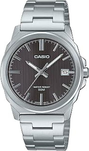 Casio MTP-E720D-8AV Men's Analog Watch Silver Stainless Steel
