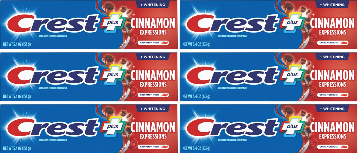 Crest Cinnamon / 5.4 Ounce (Pack of 6) / 1 Toothpaste