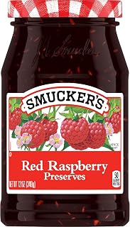 Smucker's Red Raspberry Preserves, 12 Ounces (Pack of 6)