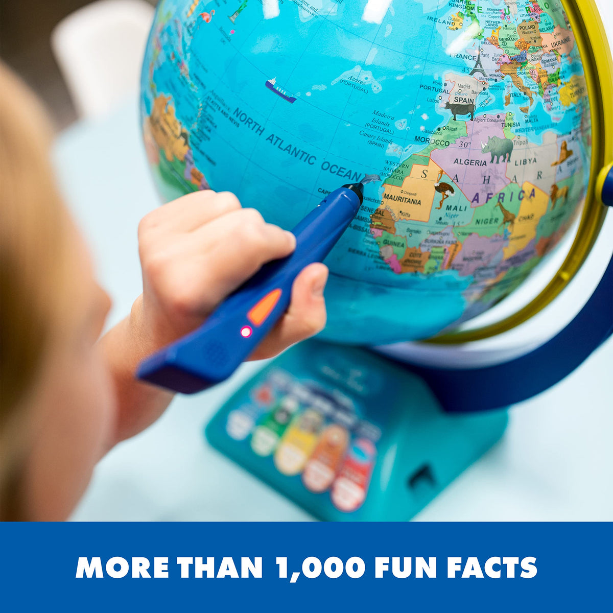 GeoSafari Talking Globe Featuring Bindi Irwin by Educational Insights – Plastic, Multicolor, Model 8888