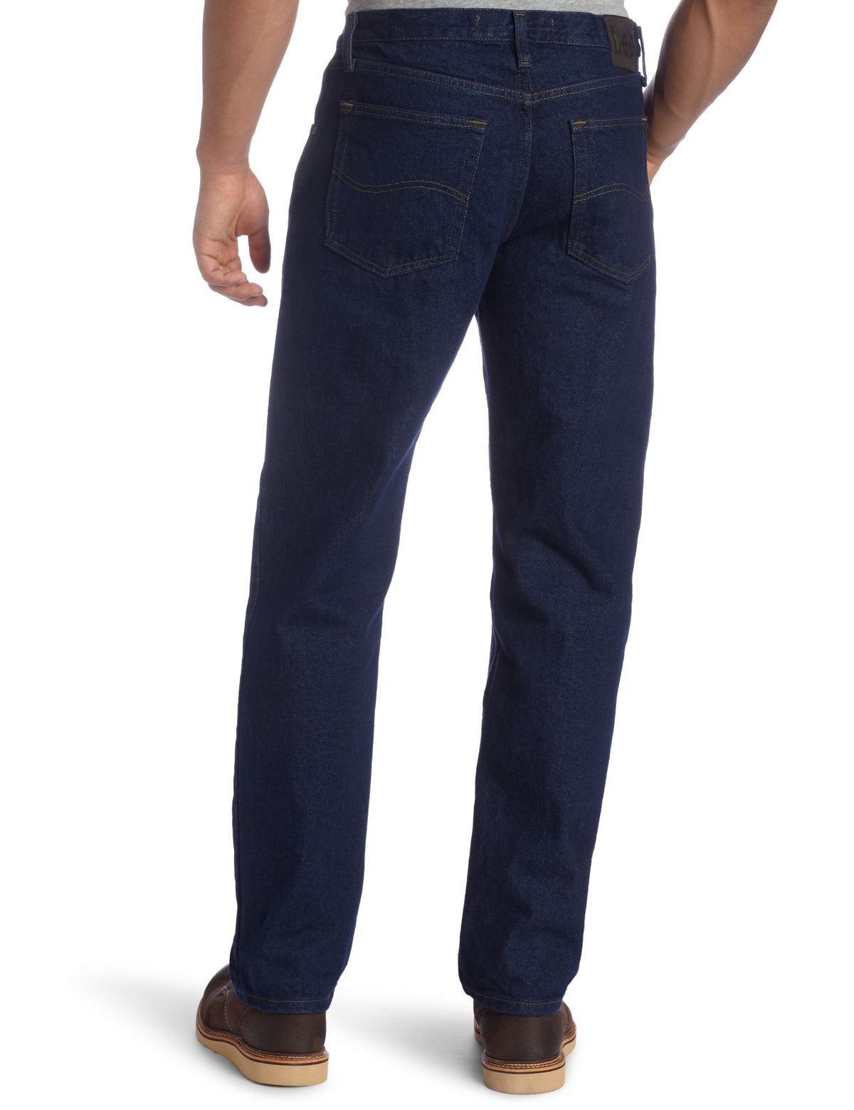 Men's Big-Tall Regular Fit Straight Leg Jean by Lee – 58W x 32L, Spandex, Pepper Prewash, Model 2100289