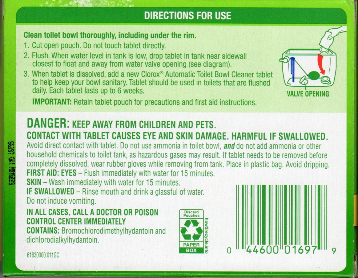 Automatic Toilet Bowl Cleaner Tablets (2-Pack) by Clorox – 2 Count (Pack of 1), Model 61630000