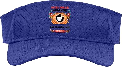 Total Solar Eclipse Cleveland OH Ohio 2024 Totality Hippie Sport Sun Visor